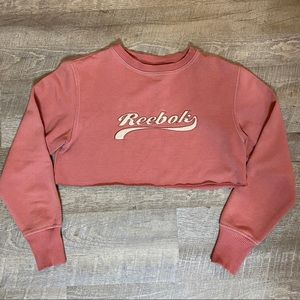Vintage Reebok cropped hoodie